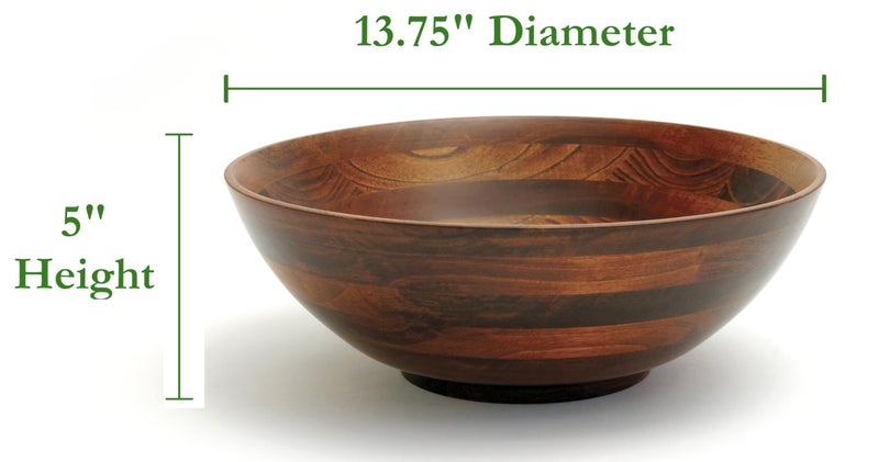 Lipper International Cherry Footed Salad Bowl - Image 2
